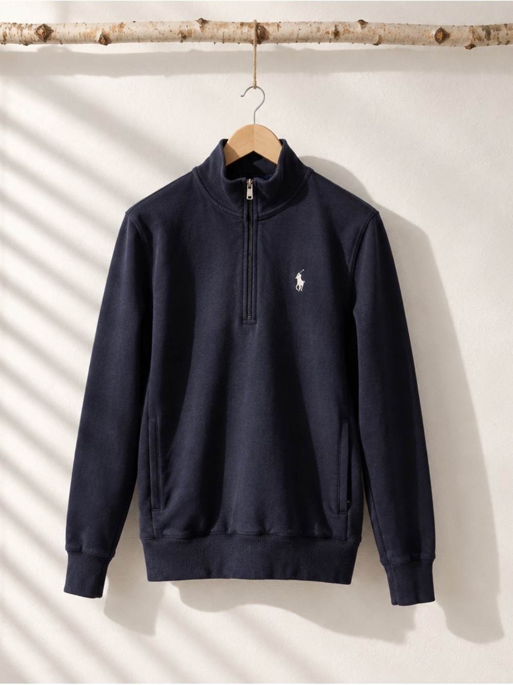 Ralph Lauren Women'sNavy Quarter-Zip Sweatshirt